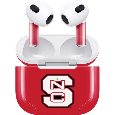North Carolina State University Logo Red Apple AirPods (3rd Gen 2021) Skin