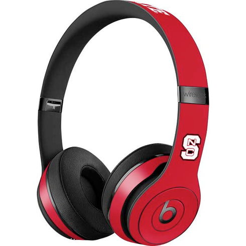 North Carolina State University Logo Red Beats Solo 3 Wireless Skin