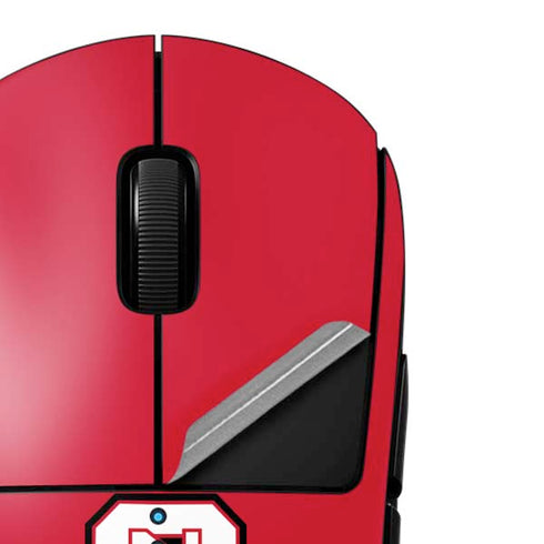 North Carolina State University Logo Red G Pro Wireless Gaming Mouse Skin