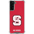 North Carolina State University Logo Red Galaxy S21 FE Clear Case