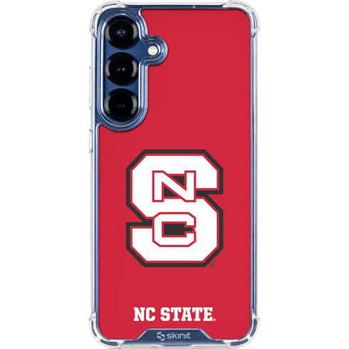 North Carolina State University Logo Red Galaxy S25 Plus Clear Case