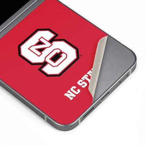 North Carolina State University Logo Red Galaxy Z Flip6 Skin