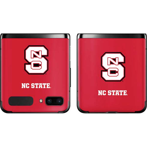 North Carolina State University Logo Red Galaxy Z Flip Skin