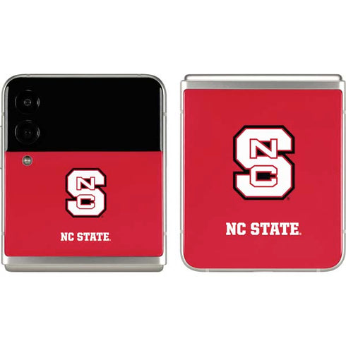 North Carolina State University Logo Red Galaxy Z Flip3 5G Skin