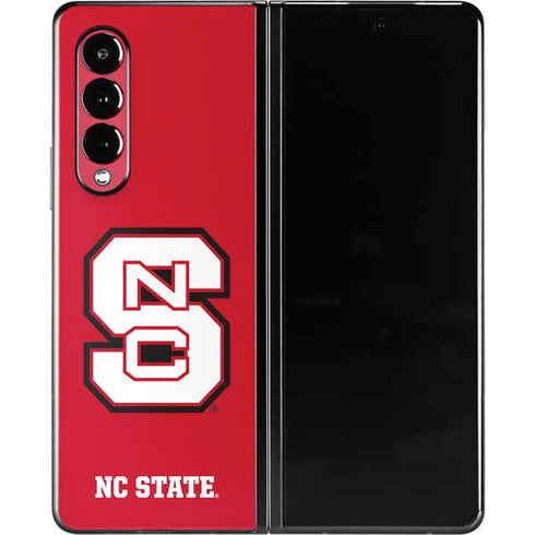 North Carolina State University Logo Red Galaxy Z Fold3 5G Skin