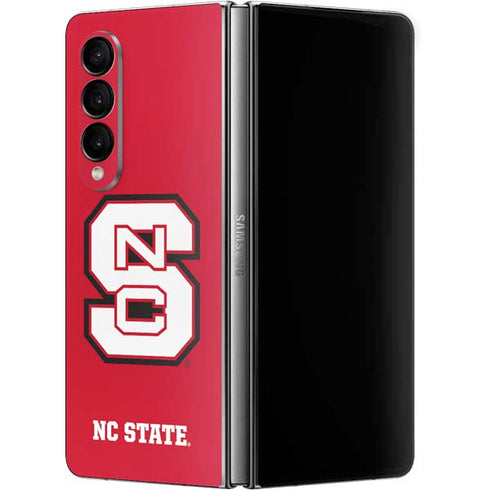 North Carolina State University Logo Red Galaxy Z Fold4 5G Skin