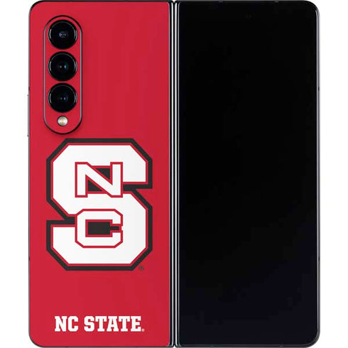 North Carolina State University Logo Red Galaxy Z Fold4 5G Skin