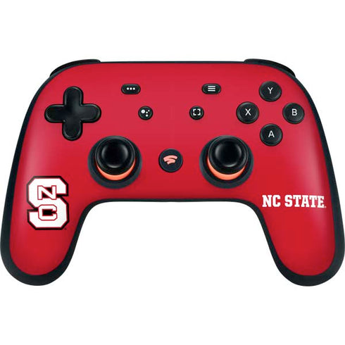North Carolina State University Logo Red Google Stadia Controller Skin