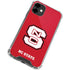 North Carolina State University Logo Red iPhone 12 Clear Case