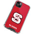 North Carolina State University Logo Red iPhone 13 Mini Clear Case