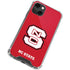North Carolina State University Logo Red iPhone 14 Plus Clear Case