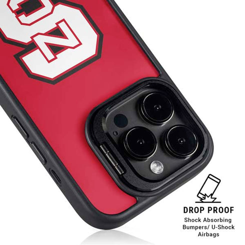North Carolina State University Logo Red iPhone 14 Pro Max Kickstand Case