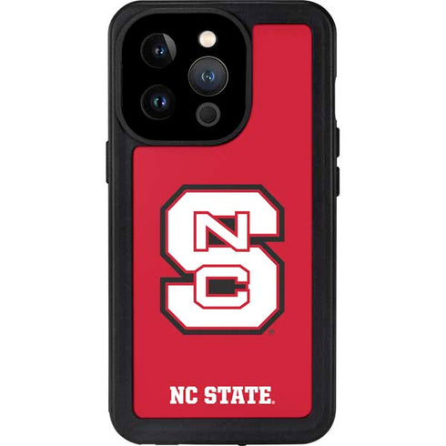 North Carolina State University Logo Red iPhone 14 Pro Waterproof Case