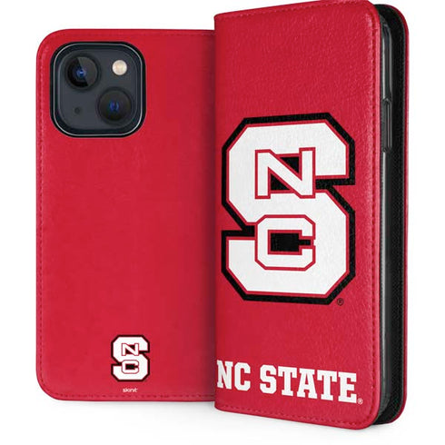 North Carolina State University Logo Red iPhone 15 Folio Case