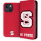 North Carolina State University Logo Red iPhone 15 Plus Folio Case