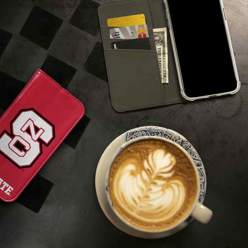 North Carolina State University Logo Red iPhone 15 Plus Folio Case