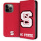 North Carolina State University Logo Red iPhone 15 Pro Max Folio Case