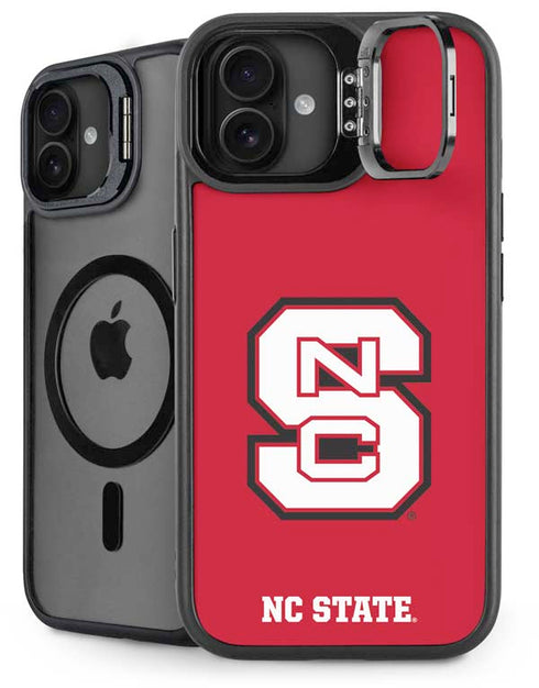 North Carolina State University Logo Red iPhone 16 Plus Kickstand Case