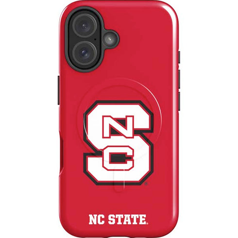 North Carolina State University Logo Red iPhone 16 Plus Magsafe Impact Case