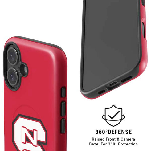 North Carolina State University Logo Red iPhone 16 Plus Magsafe Impact Case