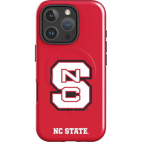 North Carolina State University Logo Red iPhone 16 Pro Magsafe Impact Case