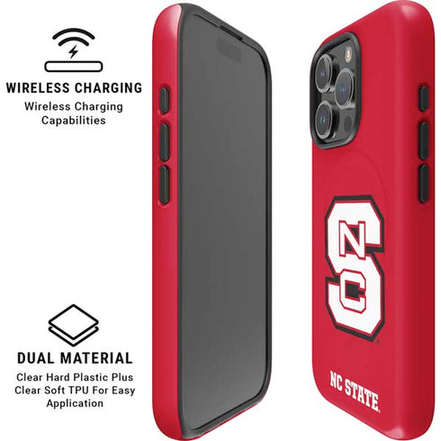 North Carolina State University Logo Red iPhone 16 Pro Magsafe Impact Case