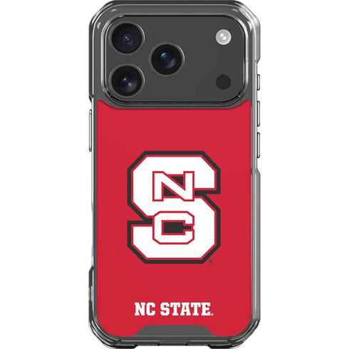 North Carolina State University Logo Red iPhone 18 Pro Clear Case