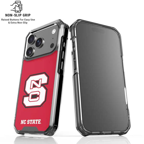 North Carolina State University Logo Red iPhone 18 Pro Clear Case