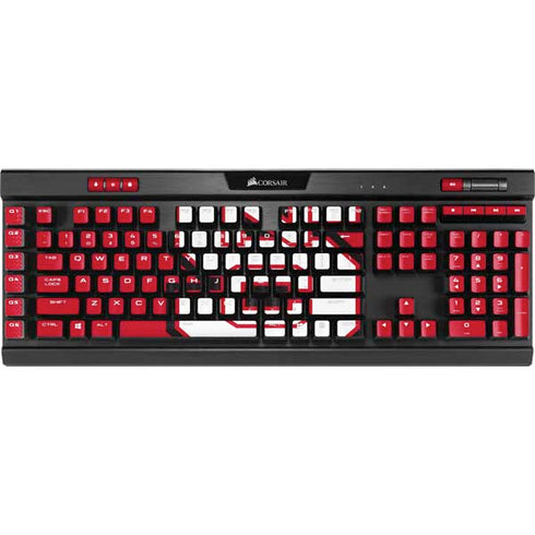 North Carolina State University Logo Red K95 RGB PLATINUM Mechanical Gaming Keyboard Skin