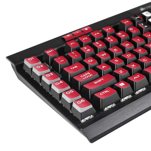 North Carolina State University Logo Red K95 RGB PLATINUM Mechanical Gaming Keyboard Skin