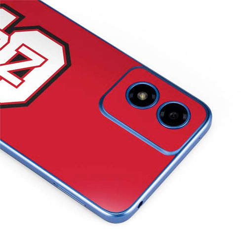 North Carolina State University Logo Red Moto G Play 4G (2024) Skin