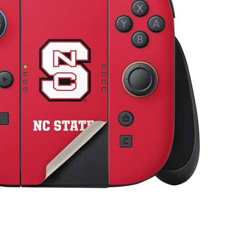 North Carolina State University Logo Red Nintendo Switch 2 (2025) Joy-Con Controller Skin