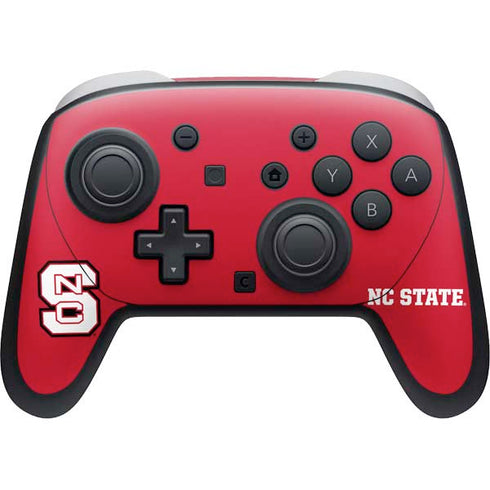 North Carolina State University Logo Red Nintendo Switch 2 (2025) Pro Controller Skin