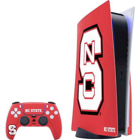 North Carolina State University Logo Red PlayStation PS5 Skins