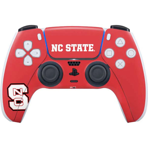 North Carolina State University Logo Red PS5 Controller Skin