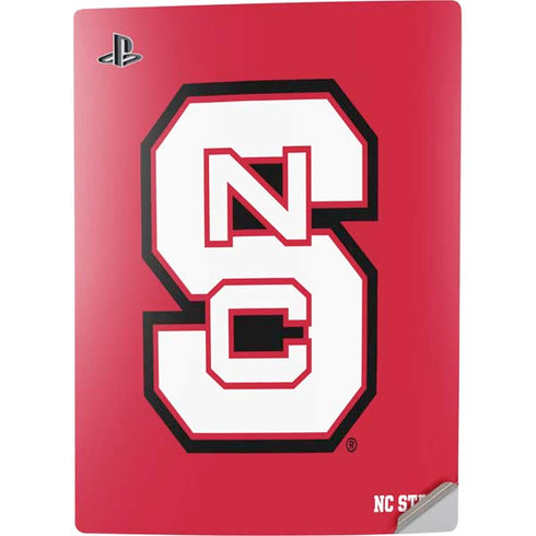 North Carolina State University Logo Red PS5 Digital Edition Console Skin