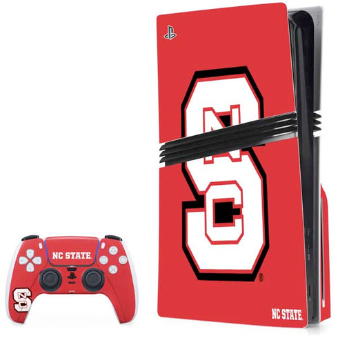 North Carolina State University Logo Red PlayStation PS5 Skins