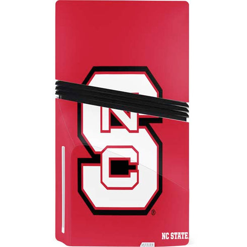 North Carolina State University Logo Red PS5 Pro Disk Bundle Skin