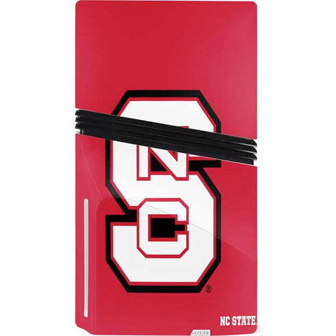 North Carolina State University Logo Red PS5 Pro Disk Console Skin