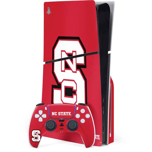 North Carolina State University Logo Red PlayStation PS5 Skins