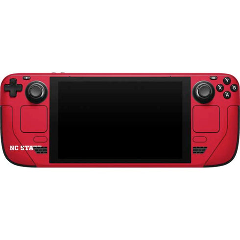 North Carolina State University Logo Red Steam Deck Handheld Gaming Computer Skin