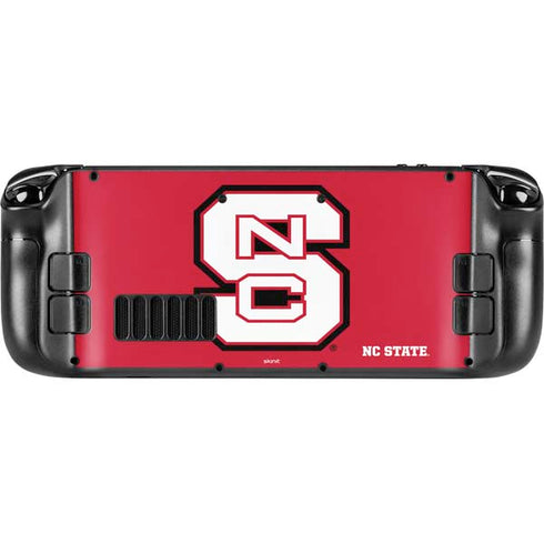 North Carolina State University Logo Red Steam Deck Handheld Gaming Computer Skin
