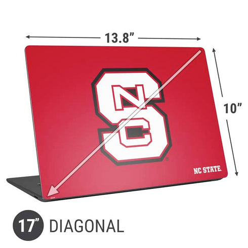 North Carolina State University Logo Red Universal Laptop 17in (13.8 x 10in) Skin