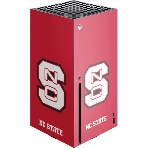 North Carolina State University Logo Red Xbox Series X Console Skin