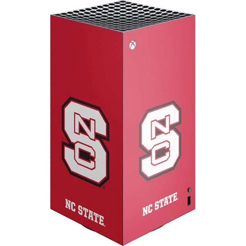 North Carolina State University Logo Red XBox Series X Digital Edition Console Skin