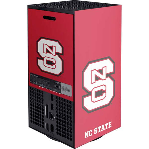 North Carolina State University Logo Red XBox Series X Digital Edition Console Skin