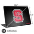 North Carolina State University Logo Universal Laptop 13in (10.6 x 7.6in) Skin