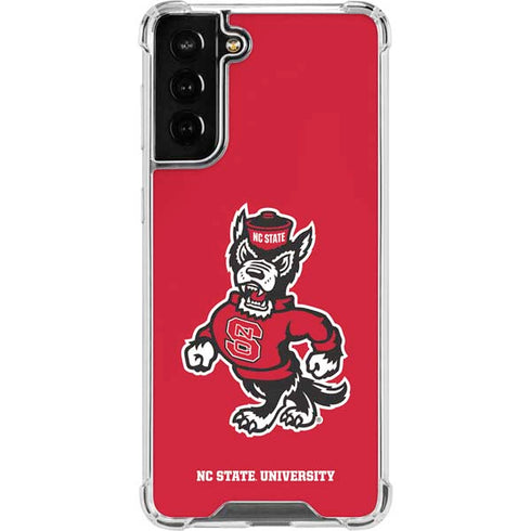 North Carolina State University Wolfpack Galaxy S21 FE Clear Case
