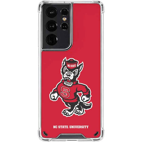 North Carolina State University Wolfpack Galaxy S21 Ultra 5G Clear Case