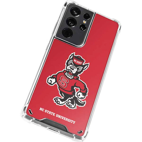 North Carolina State University Wolfpack Galaxy S21 Ultra 5G Clear Case